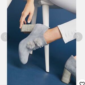 Anthropologie X Silent D Booties Gray SIZE 6